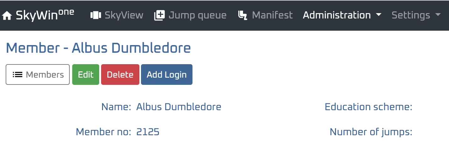 Add login button